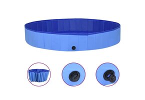 VidaXL Hondenzwembad Inklapbaar - 300x40 cm PVC Blauw - 58% Korting