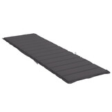 vidaXL Ligbedkussen Antraciet - 200x50cm (57% Korting)
