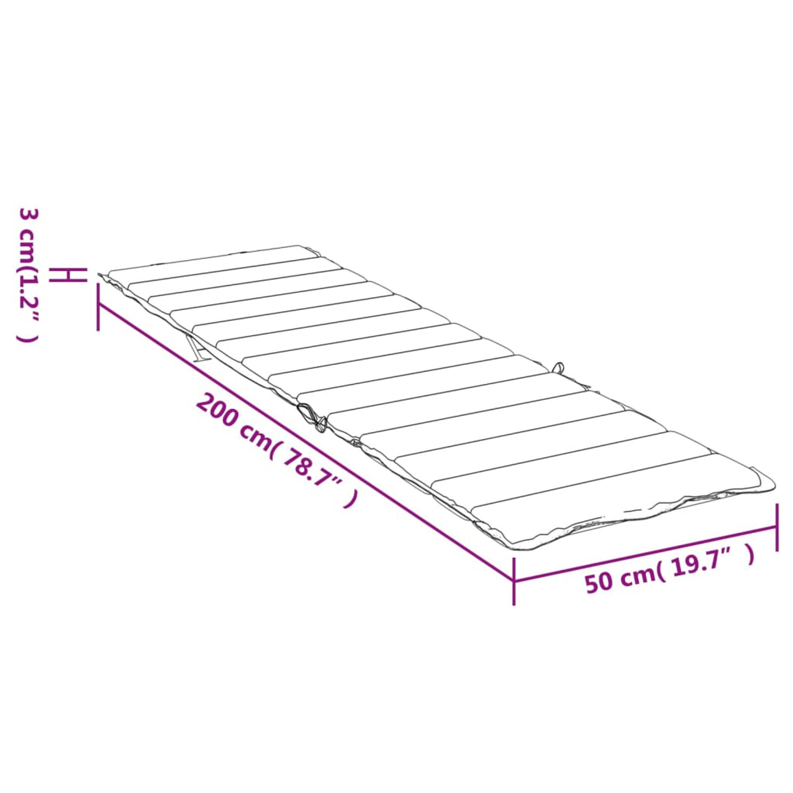 vidaXL Ligbedkussen Antraciet - 200x50cm (57% Korting)