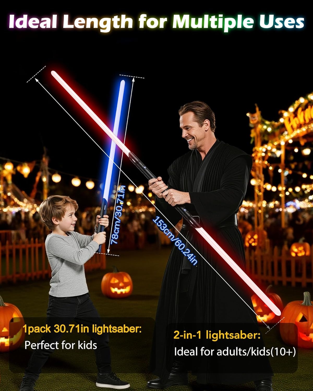 Dubbel Lichtzwaard RGB 2-Pack - 22% Korting