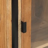 VidaXL Wandkast Massief Acaciahout & IJzer - 58% Korting!