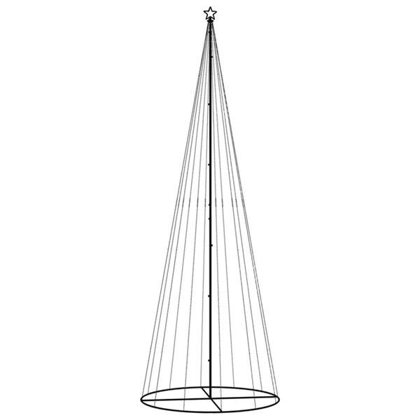 VidaXL Kegelkerstboom 732 LED's Warmwit 160x500cm - 72% Korting!