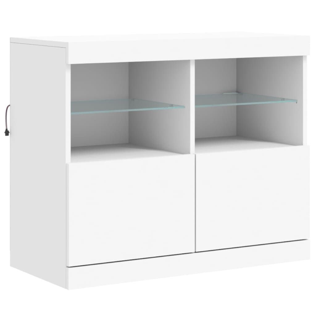 vidaXL Dressoir met LED - 81x37x67 cm - 69% Korting