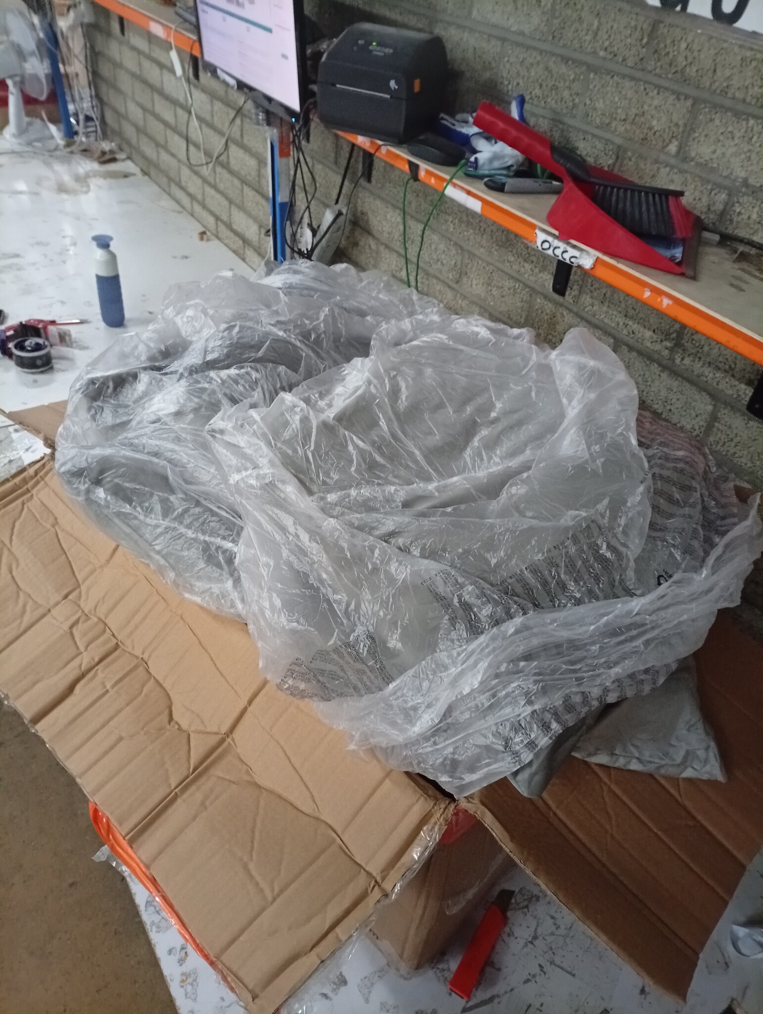 vidaXL Tweezitsbank 120 cm fluweel lichtgrijs