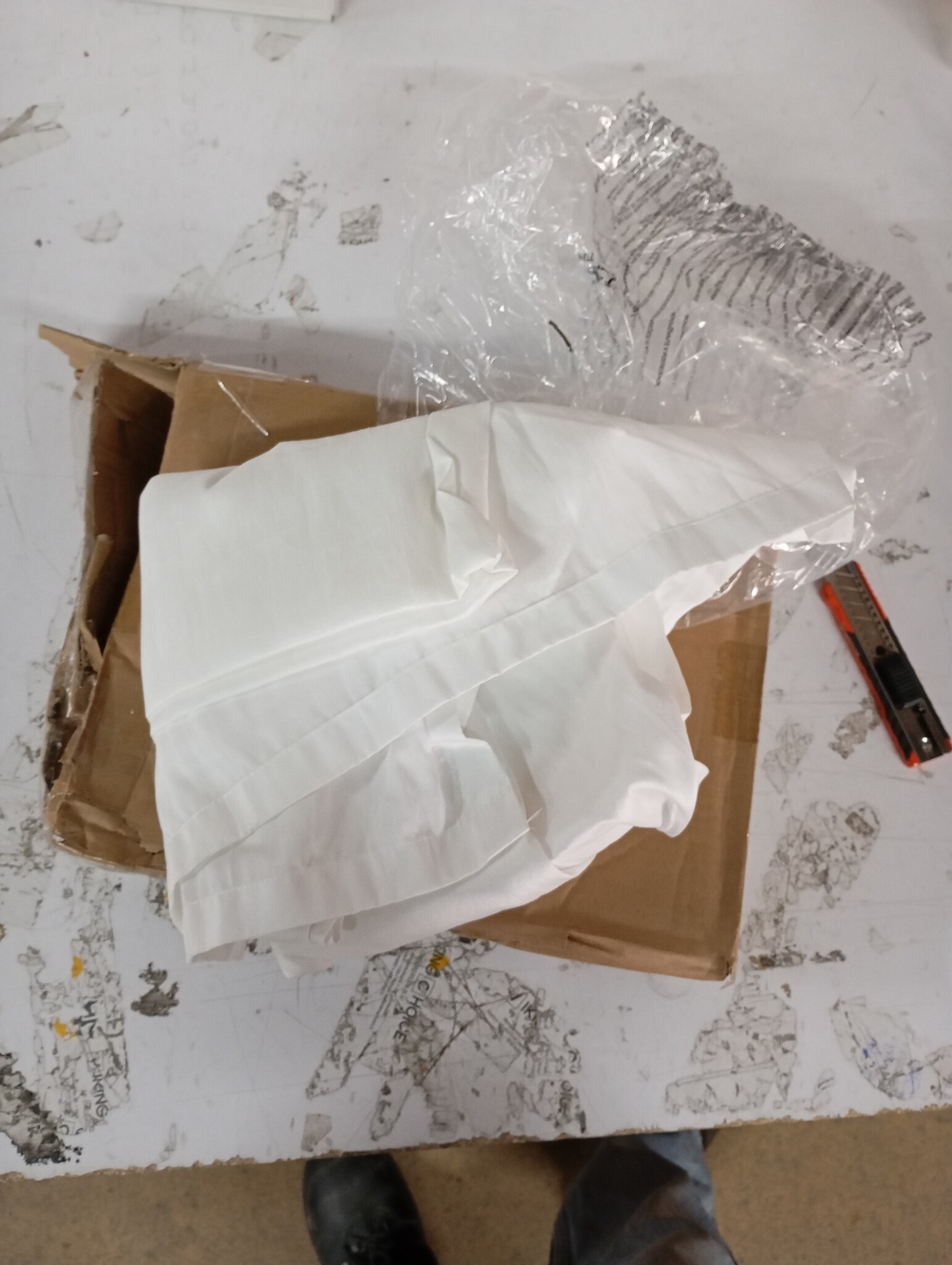 vidaXL Gordijnen met gordijnen 2 pcs Zuiverwit Polyester