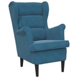 VidaXL Fauteuil Blauw Fluweel - 52% Korting!