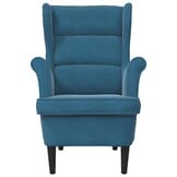 VidaXL Fauteuil Blauw Fluweel - 52% Korting!