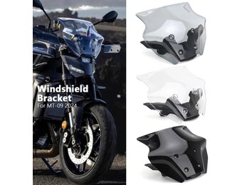 Zwarte Windscherm Verkleiner Yamaha MT-09 2024 - 39% Korting
