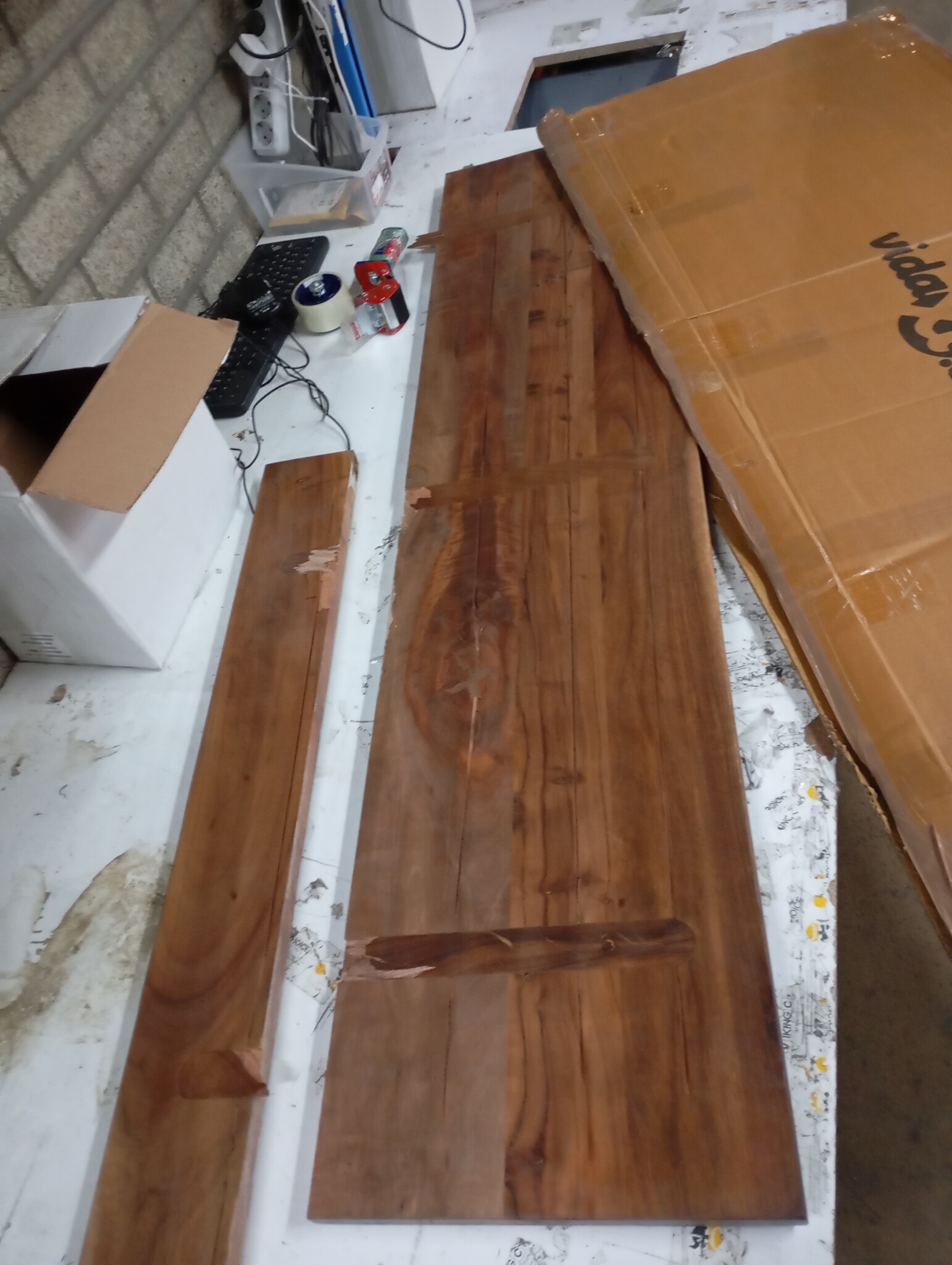 VidaXL Tafelblad 160x50 cm Gerecycled Hout - 59% Korting