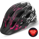 Lichtgewicht Fietshelm met Achterlicht & Vizier - 44% Korting!