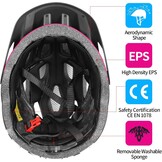 Lichtgewicht Fietshelm met Achterlicht & Vizier - 44% Korting!