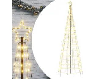 vidaXL LED Kerstboom 300cm Warm Wit - 28% Korting