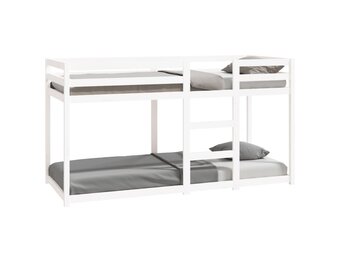 vidaXL Stapelbed Grenenhout Wit - 34% Korting