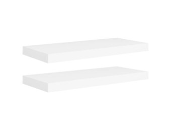 vidaXL Zwevende Wandschappen (2 st.) - Wit - 55% Korting!