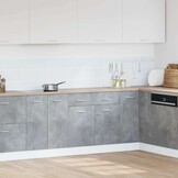 vidaXL Keukenonderkast met lade - Betongrijs (28% korting)