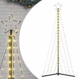 vidaXL Kerstboom LED Warm Wit 182 cm - 32% Korting