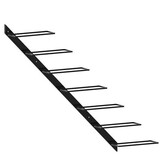 vidaXL Wijnrekken 2 st. Wandmontage Zwart Metaal - 27% Korting!