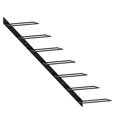 vidaXL Wijnrekken 2 st. Wandmontage Zwart Metaal - 27% Korting!