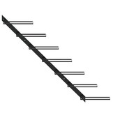 vidaXL Wijnrekken 2 st. Wandmontage Zwart Metaal - 27% Korting!