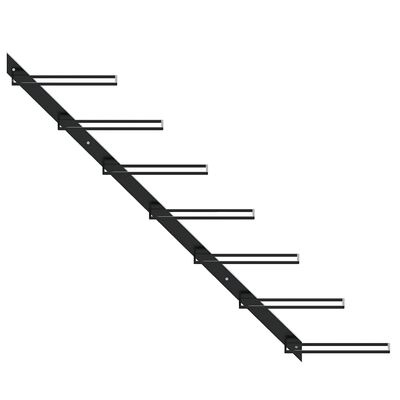 vidaXL Wijnrekken 2 st. Wandmontage Zwart Metaal - 27% Korting!