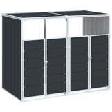 Containerberging voor 2 containers, staal antraciet - 29% Korting!
