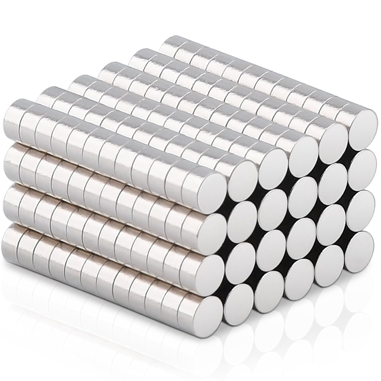 300x Mini Neodymium Magneten 2x1mm Zilver - -2% Korting