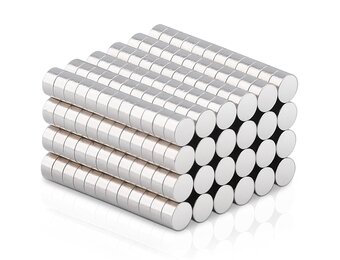 300x Mini Neodymium Magneten 2x1mm Zilver - -2% Korting