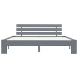 vidaXL Bedframe Massief Grenenhout Grijs 160x200 cm - 29% Korting!