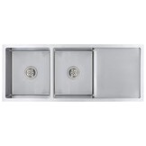 vidaXL RVS Spoelbak 111.5cm - 29% Korting