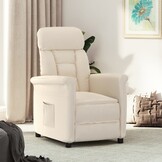 vidaXL Fauteuil Verstelbaar Microvezel Beige - 34% Korting
