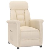 vidaXL Fauteuil Verstelbaar Microvezel Beige - 34% Korting