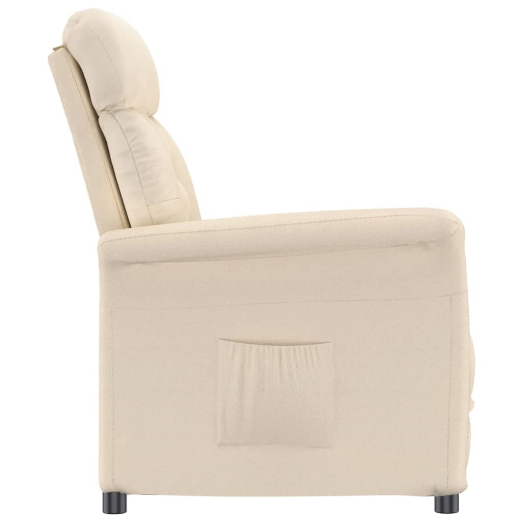 vidaXL Fauteuil Verstelbaar Microvezel Beige - 34% Korting