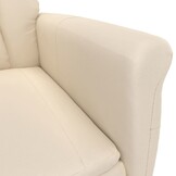 vidaXL Fauteuil Verstelbaar Microvezel Beige - 34% Korting