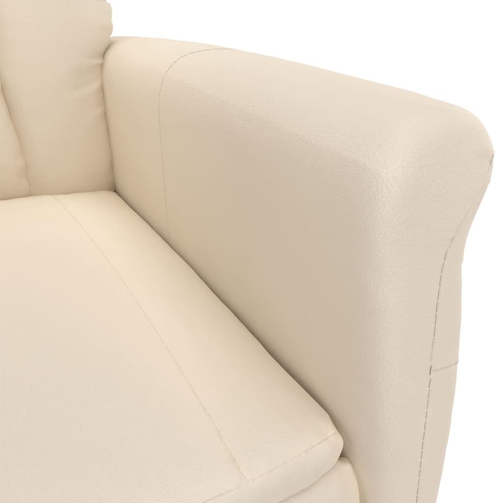 vidaXL Fauteuil Verstelbaar Microvezel Beige - 34% Korting