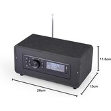 Lichtzwarte FM/DAB+ Radio met Bluetooth & 46% Korting
