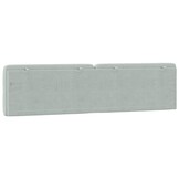vidaXL Hoofdbordkussen Lichtgrijs Velvet 200 cm - 60% Korting