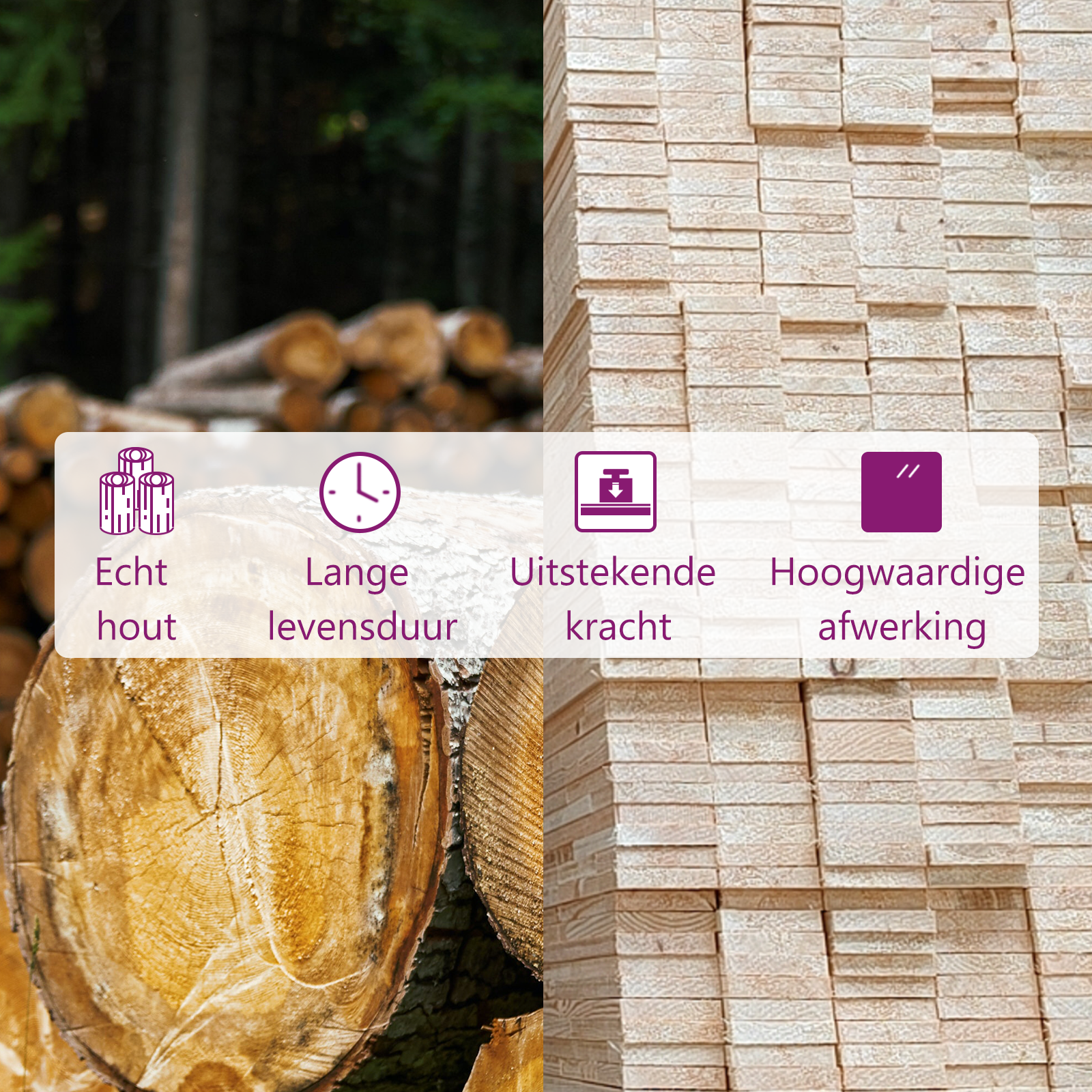 vidaXL Hoofdbord Grenenhout Wit - 58% Korting!