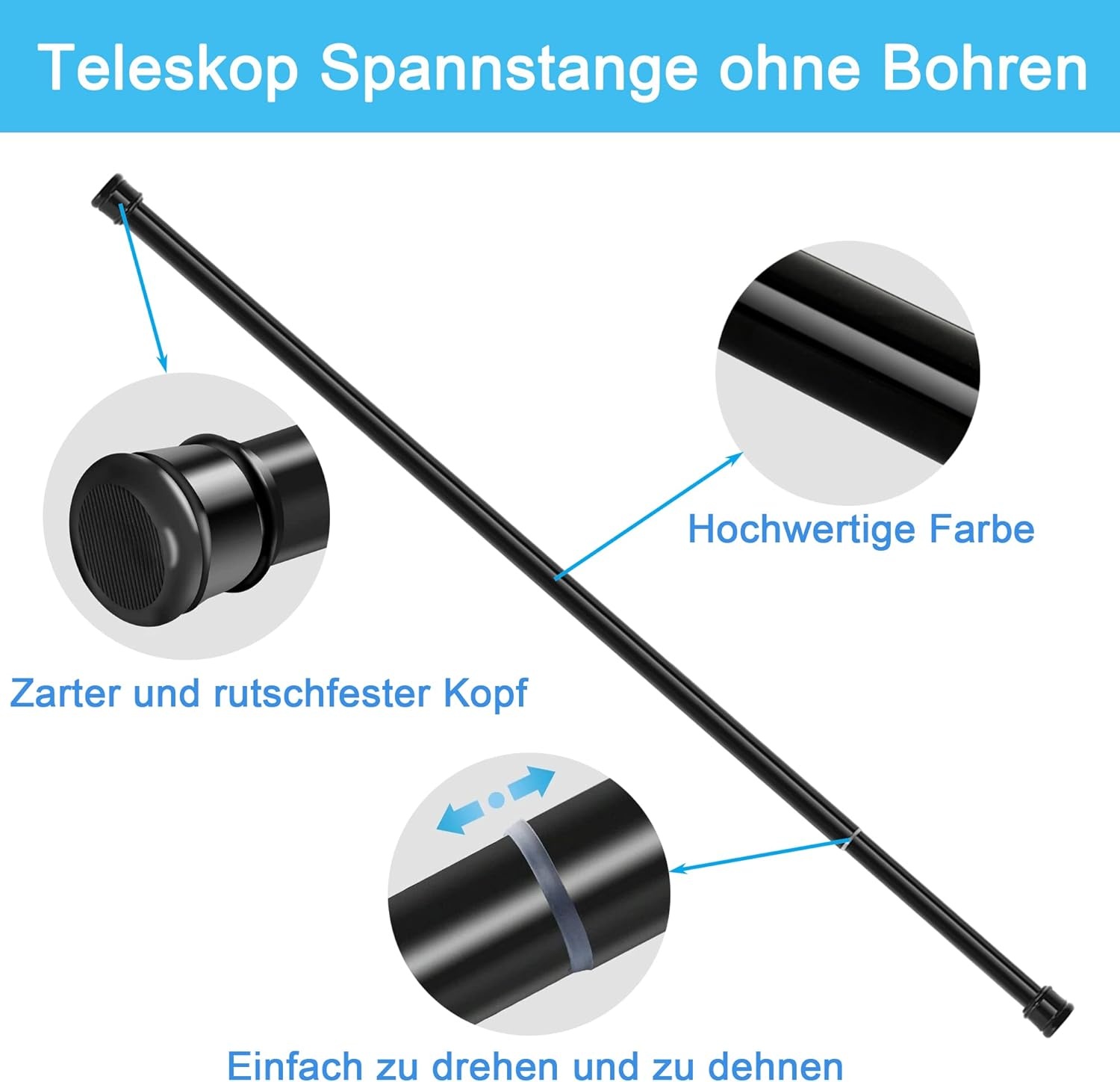 Telescoop Douchegordijnstang 83-190cm - 43% Korting!