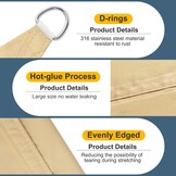 Zonnezeil Rechthoekig 4x5m Zand - 41% Korting!