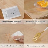 Transparant Tafelkleed PVC 70x70cm Beschermer - 37% Korting