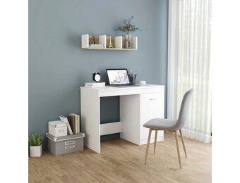 VidaXL Bureau 100x50x76 cm Wit - Nu 28% Korting!