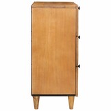 VidaXL Dressoir Mangohout Lichtbruin - 60x33x75cm - 29% Korting