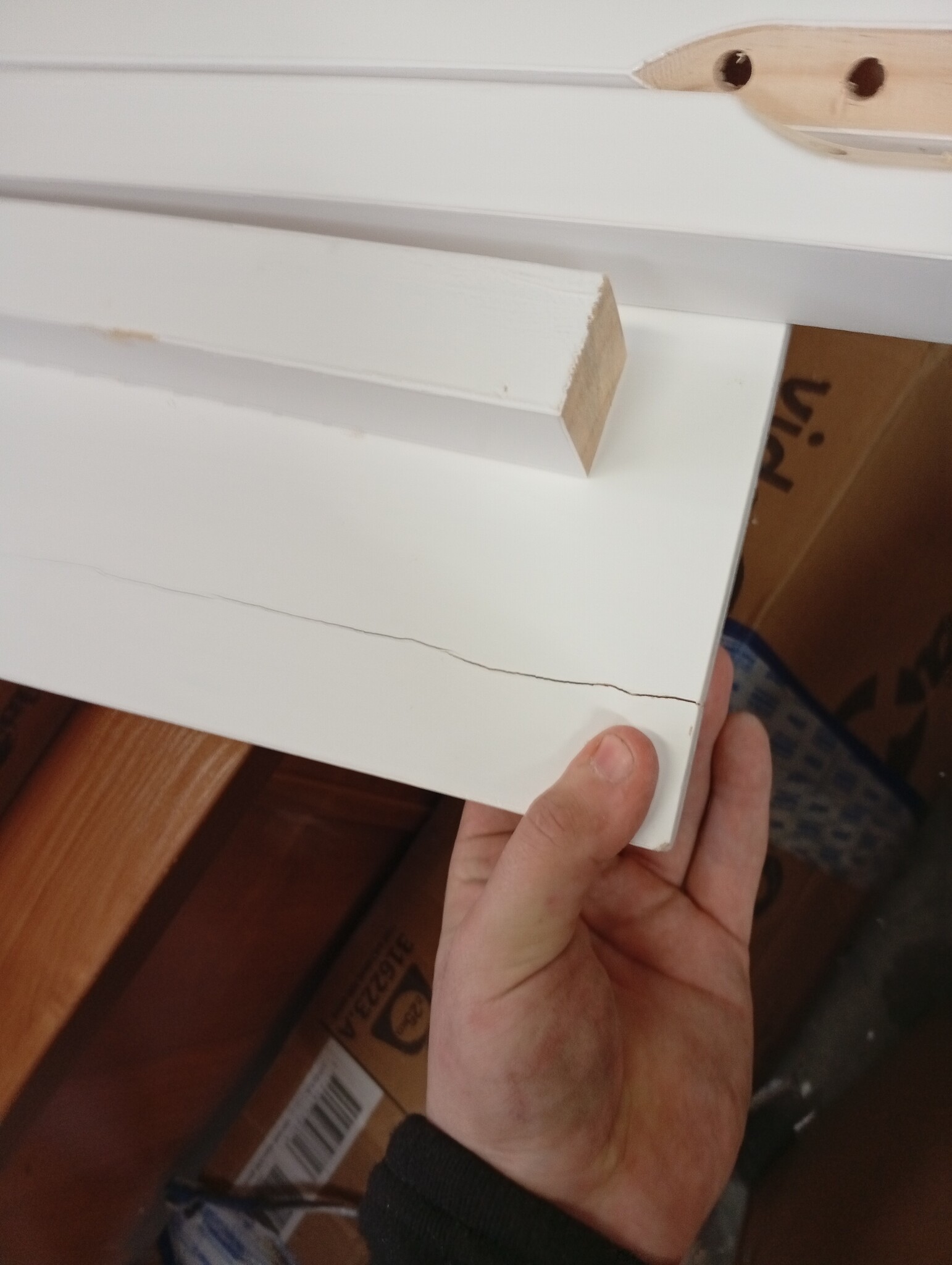 vidaXL Wandtafel Grenenhout Wit - 72% Korting