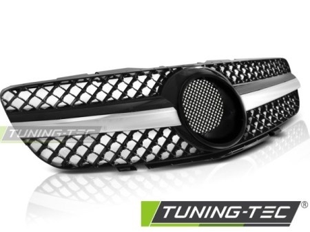 Mercedes SL R230 Grill CL63 Stijl Zwart/Chroom - 62% Korting!