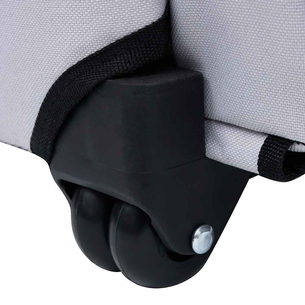 vidaXL Huisdierentrolley Inklapbaar Grijs - 27% Korting