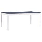 vidaXL Eettafel Grenenhout Wit/Grijs - 180x90cm (54% Korting)