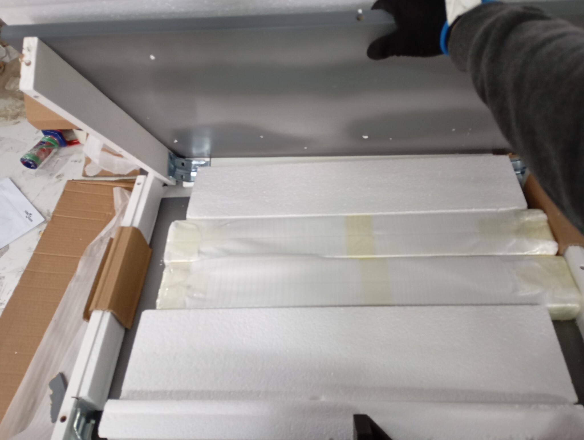 vidaXL Eettafel Grenenhout Wit/Grijs - 180x90cm (54% Korting)