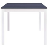 vidaXL Eettafel Grenenhout Wit/Grijs - 180x90cm (54% Korting)