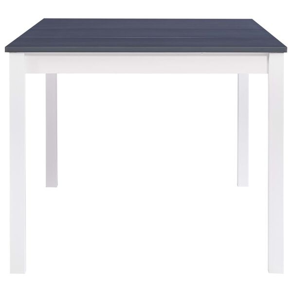 vidaXL Eettafel Grenenhout Wit/Grijs - 180x90cm (54% Korting)