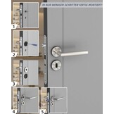RVS Deurgrepen met Rozet (30% Korting)